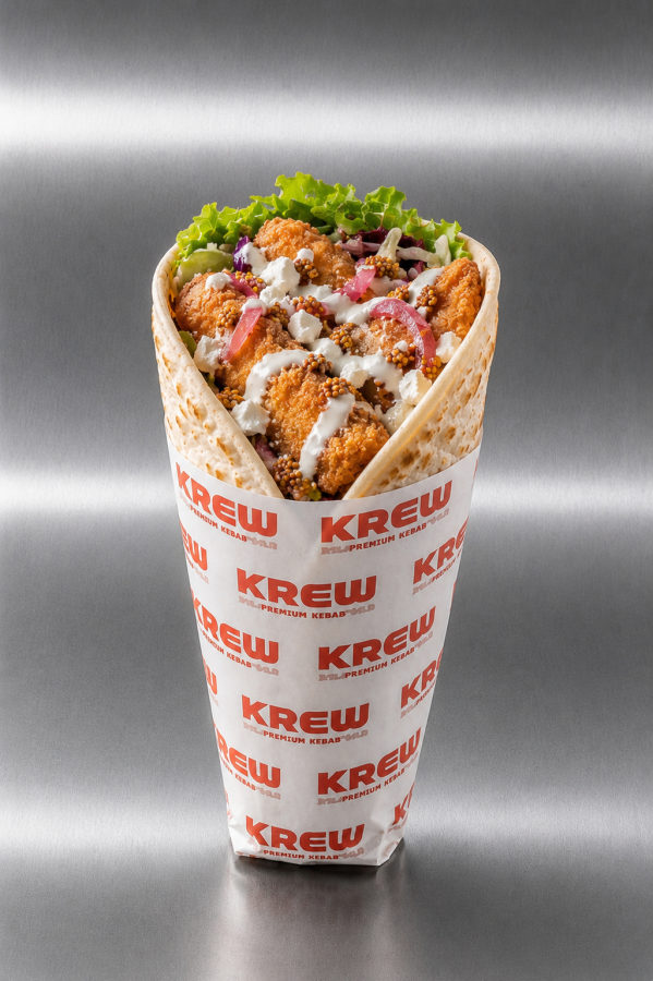 Roll de pescado adobado y frito