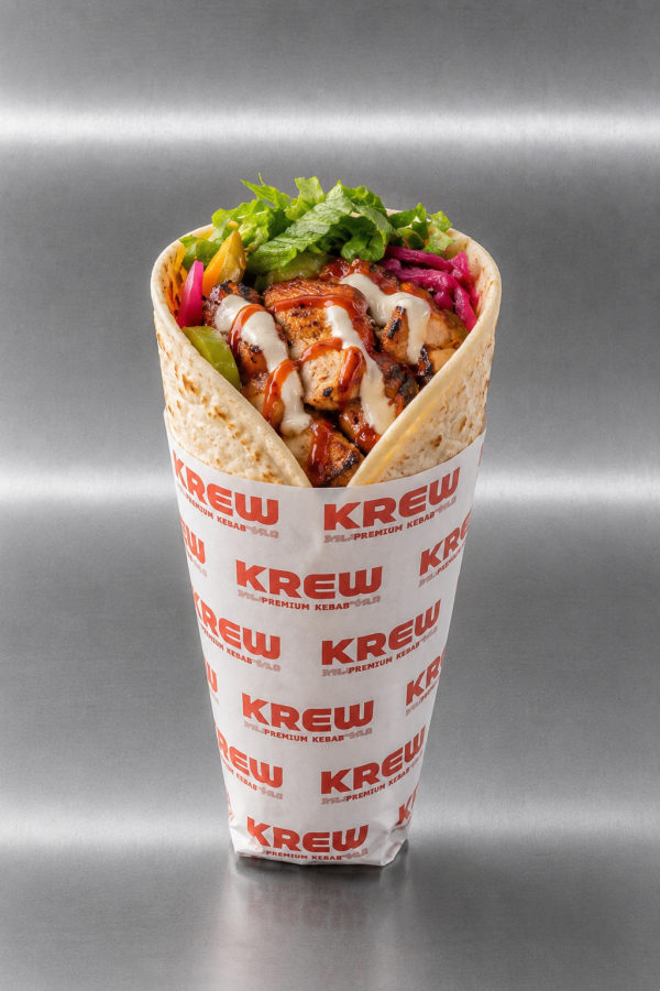 Roll de pollo marinado y asado al carbón